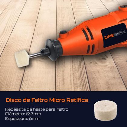 Imagem de Kit 145 Acessórios Para Polir Disco De Feltro Micro Retífica