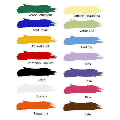 Imagem de Kit 14x Tintas Para Tecido Tekbond 37ML Cores