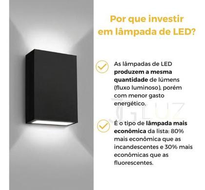 Imagem de Kit 15 Arandela 2 Fachos Uso Externo Interno Led 4w Oferta!