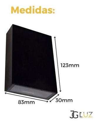 Imagem de Kit 15 Arandela 2 Fachos Uso Externo Interno Led 4w Oferta!