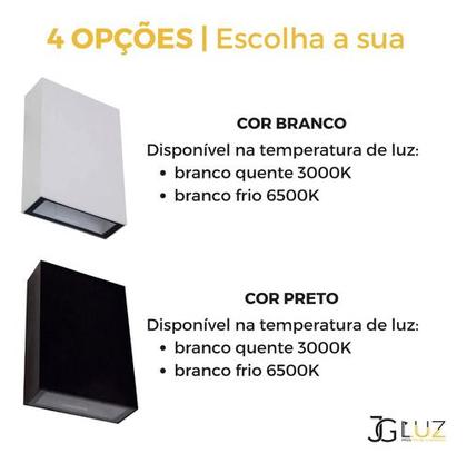 Imagem de Kit 15 Arandela 2 Fachos Uso Externo Interno Led 4w Oferta!