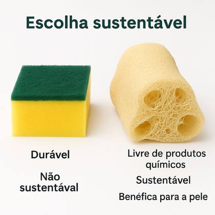 Imagem de Kit 15 Buchas Vegetais Naturais  Banho e Louça