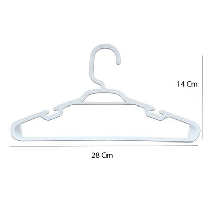 Imagem de Kit 15 Cabides Infantil Transparente Reforçado 28x14 Trioplast