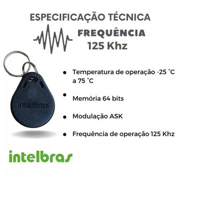 Imagem de Kit 15 Chaveiros Proximidade Tag 125Khz Th 1000 Intelbras
