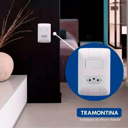 Imagem de Kit 15 Cj 4X2 Interruptor Simples 6 250V Tomada 2Pt 20 250V