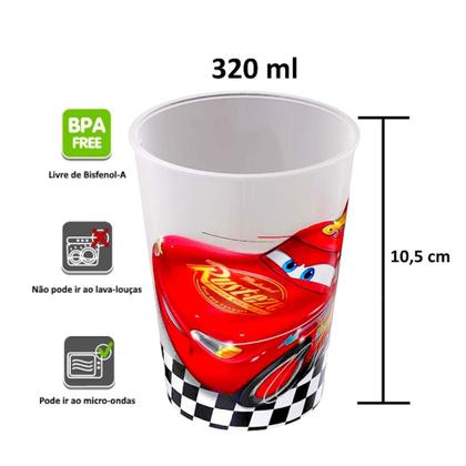 Imagem de Kit 15 Copos Carros Mcqueen Decoração Lembrança Festa Infantil p/ Sacola Surpresa