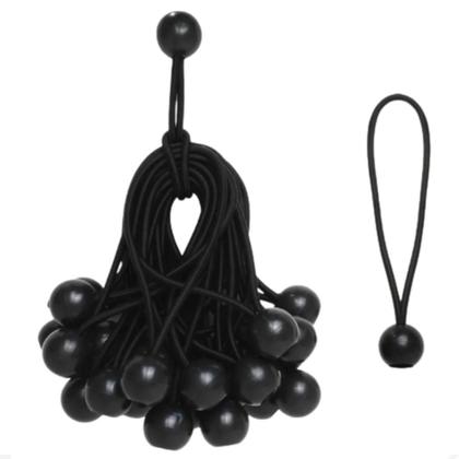 Imagem de Kit 15 Elástico Fixador De Lona 9 Pol Esfera Caçambas Ajax