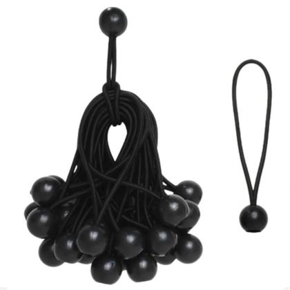 Imagem de Kit 15 Elástico Fixador De Lona 9 Pol Esfera Caçambas Ajax