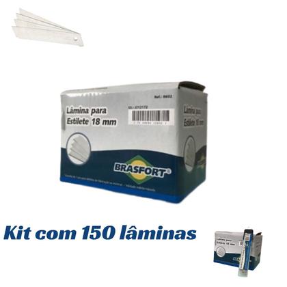 Imagem de Kit 15 Embalagens Lamina 18mm Para Estilete Larg. 150 Laminas