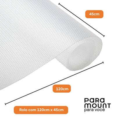 Imagem de Kit 15 Forro Armário Gaveta Antiderrapante 120x45 Cm Antideslizante