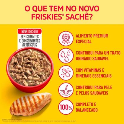 Imagem de Kit 15 Friskies Sachê Peru ao Molho Gatos 85g - Cx Fechada