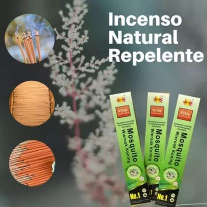 Imagem de Kit 15 Incenso Mata Mosquito e Pernilongo Repelente Wierook