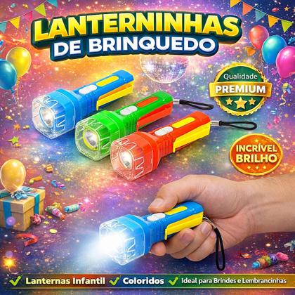 Imagem de Kit 15 Lanternas LED Chaveiro Brinquedo Festa Infantil Lembrancinha p/ Sacola Surpresa