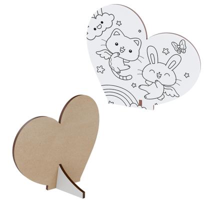 Imagem de Kit 15 Lembrancinhas MDF Dia das Crianças para Colorir