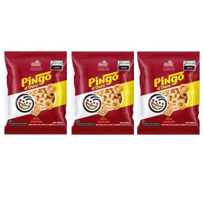 Imagem de Kit 15 mini salgadinhos Pingo Douro Bacon De 30g Elma chips