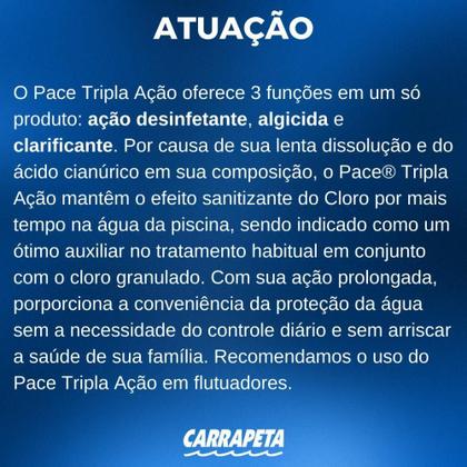 Imagem de Kit 15 Pastilhas Pace Tripla Ação Hth 200G Para Piscinas