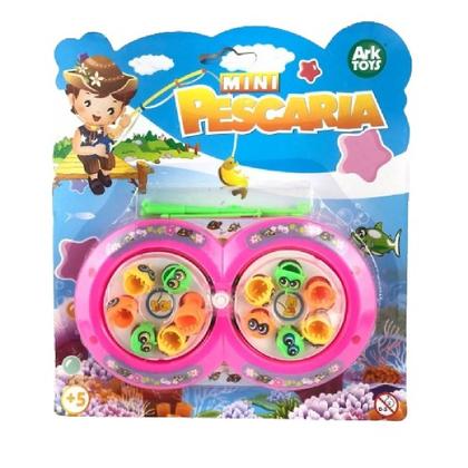 Imagem de kit 15 pç Pega Peixe  duplo brinquedo pescaria divertido