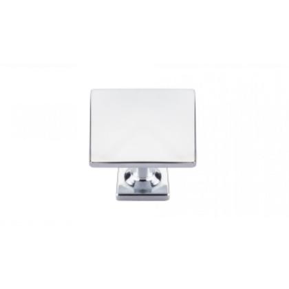 Imagem de Kit 15 Puxador Ponto Quadrado 30x23mm Cromado Para Gaveta