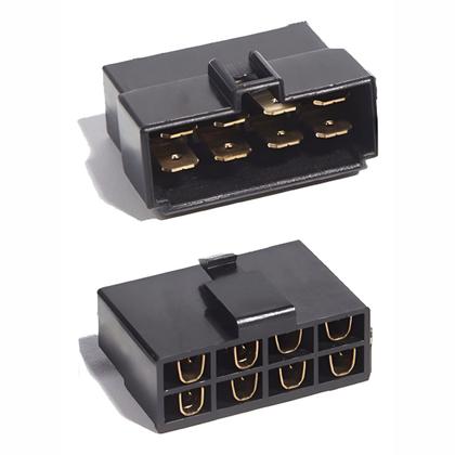 Imagem de Kit 15 Terminal Conector 8 Vias Trava Macho Fêmea Technoise