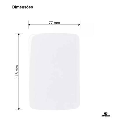 Imagem de Kit 15 Unidades - Placa Cega Branco 4x2 B3 Margirius
