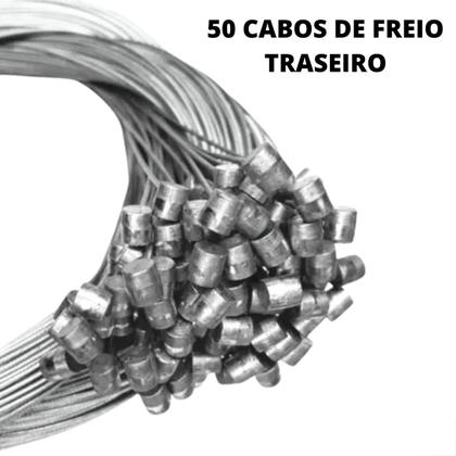 Imagem de Kit 150 Cabos De Aço Câmbio Traseiro Freio V-brake Dianteiro Marcha Bike1800mm 1.5mm Aço Reforçado Combo Bicicleta Longo Reforçado Aro 24 26 29 700