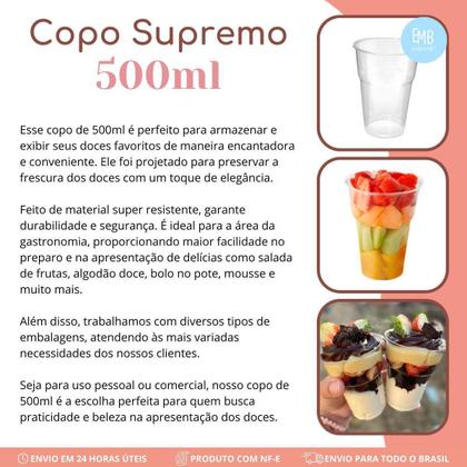 Imagem de Kit 150 Copos Descartáveis Cristal 500Ml - Luxo