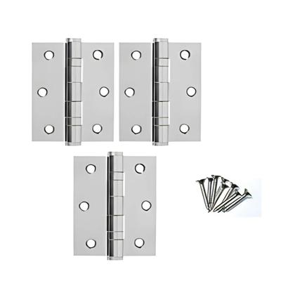 Imagem de Kit 150 Dobradiças Reforçadas Aço Inoxidavél para Porta