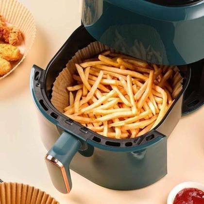 Imagem de Kit 150 Formas Quadrada Descartável Airfryer 20x20x4,5cm