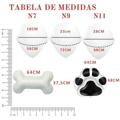 Imagem de Kit 153 Peças Patrulha Canina Arco Balão Festa Infantil