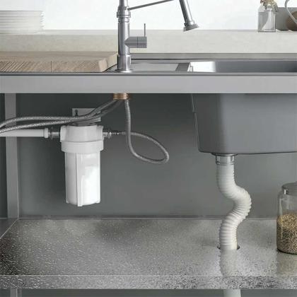 Imagem de Kit 15M Papel de Parede Adesivo Cozinha Alta Temperatura Aluminio Texturizado