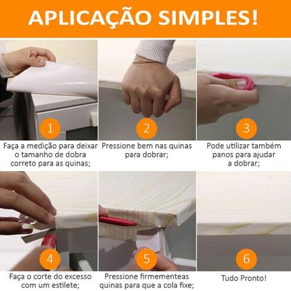 Imagem de Kit 15M Papel de Parede Adesivo Cozinha Alta Temperatura Aluminio Texturizado