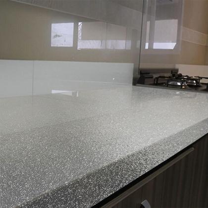 Imagem de Kit 15M Papel de Parede Adesivo Cozinha Alta Temperatura Aluminio Texturizado