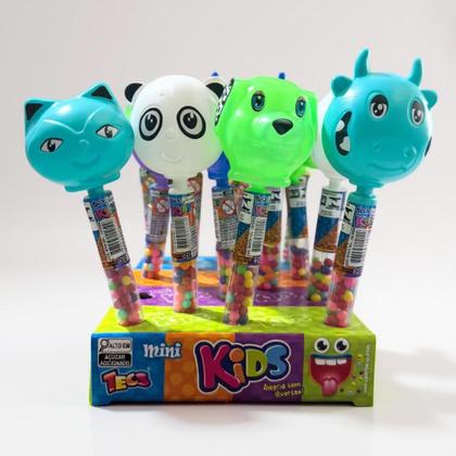 Imagem de Kit 15un Balinhas no Tubo p/ Crianças Tutti-Frutti bichinhos