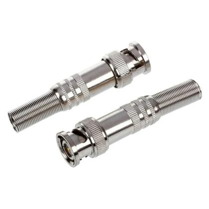 Imagem de Kit 16 conector bnc mola e parafuso +8 p4macho para câmeras de segurança