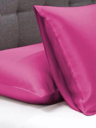 Imagem de Kit 16 Fronhas de Cetim (8 Pares) Charmousse Anti Frizz Seda