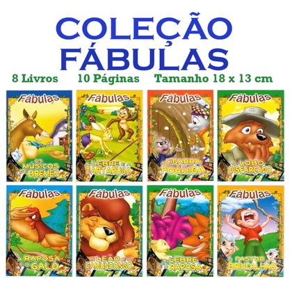 Imagem de Kit 16 Livros Infantis Fábulas Fazendinha Do Seu Lobato