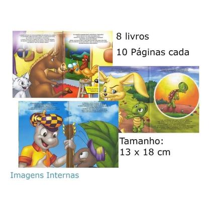 Imagem de Kit 16 Livros Infantis - Fábulas + Fazendinha Do Seu Lobato