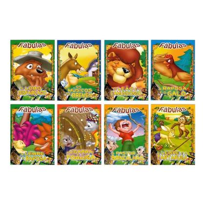 Imagem de Kit 16 Livros Infantis - Fábulas + Fazendinha Do Seu Lobato