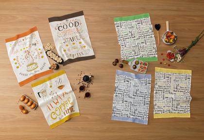 Imagem de Kit 16 Panos de Copa Prato Sortido Atacado Estampado Teka