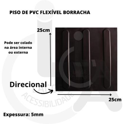 Imagem de Kit 16 pçs alerta e direcional pvc 250x250x5mm