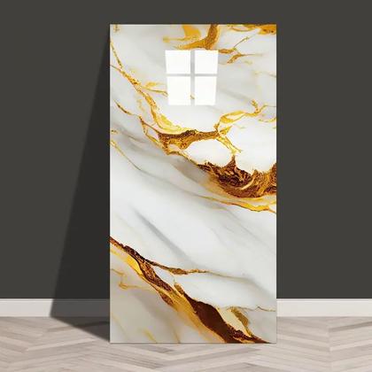 Imagem de Kit 16 Placas Painel Mármore 3D Vinílico Autoadesivo Revestimento De Parede 60x30cm