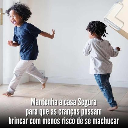 Imagem de Kit 16 Protetor Quina Móveis Canto Silicone Com Adesivo Cola P Mesa Vidro Madeira P/ Bebê Criança