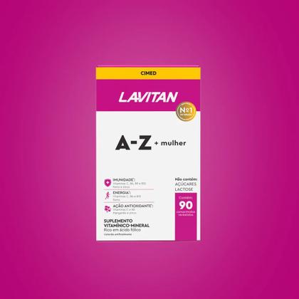 Imagem de Kit 16 Vita Lavitan A-Z Mulher Polivitamínico 90 Cps - Cimed