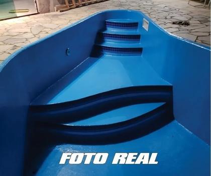Imagem de Kit 18 Adesivos Vinílico Proteção Borda Piscina 100cm X 20cm Vinil