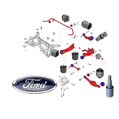 Imagem de Kit 18 buchas bieletas suspensão traseira ford edge 2011 2012 2013 2014 2015