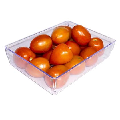 Imagem de Kit 18 Cestos Organizadores de Gavetas Modular Multiuso Acrilico Transparente