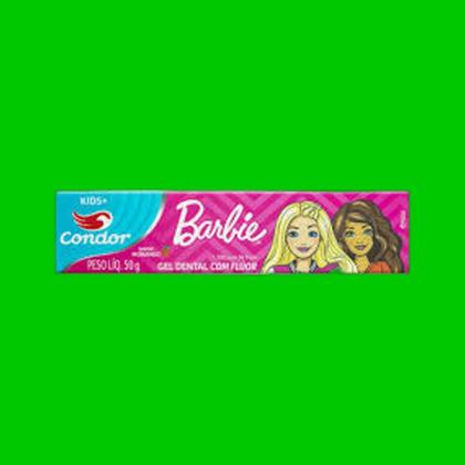 Imagem de Kit 18 Gel Dental Com flúor Barbie Sabor Morango - Condor