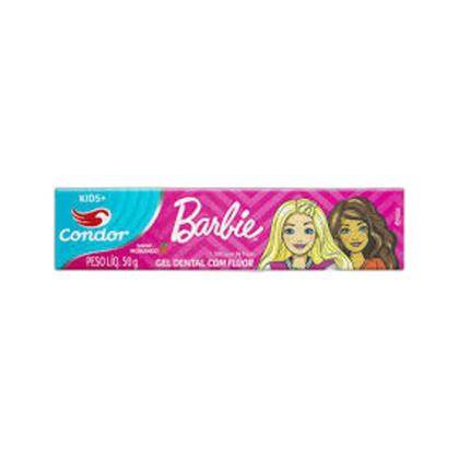 Imagem de Kit 18 Gel Dental Com flúor Barbie Sabor Morango - Condor