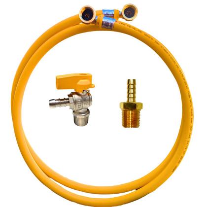 Imagem de Kit 18 Metros Tubo Pex Multicamadas 16mm P/ Gás com Conexões