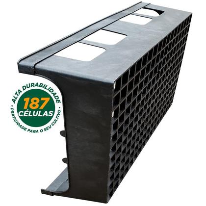 Imagem de Kit 19 Bandejas Caixa 187 Células Completas Com Tubetes 55cm